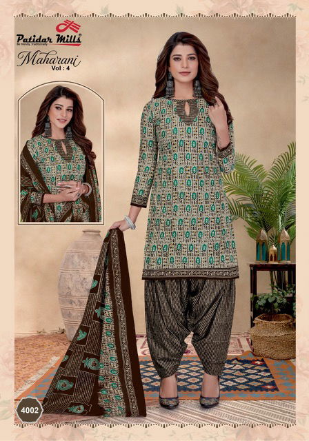 Patidar Maharani Vol 4 Casual Daily Wear Wholesale Cotton Dress Material
